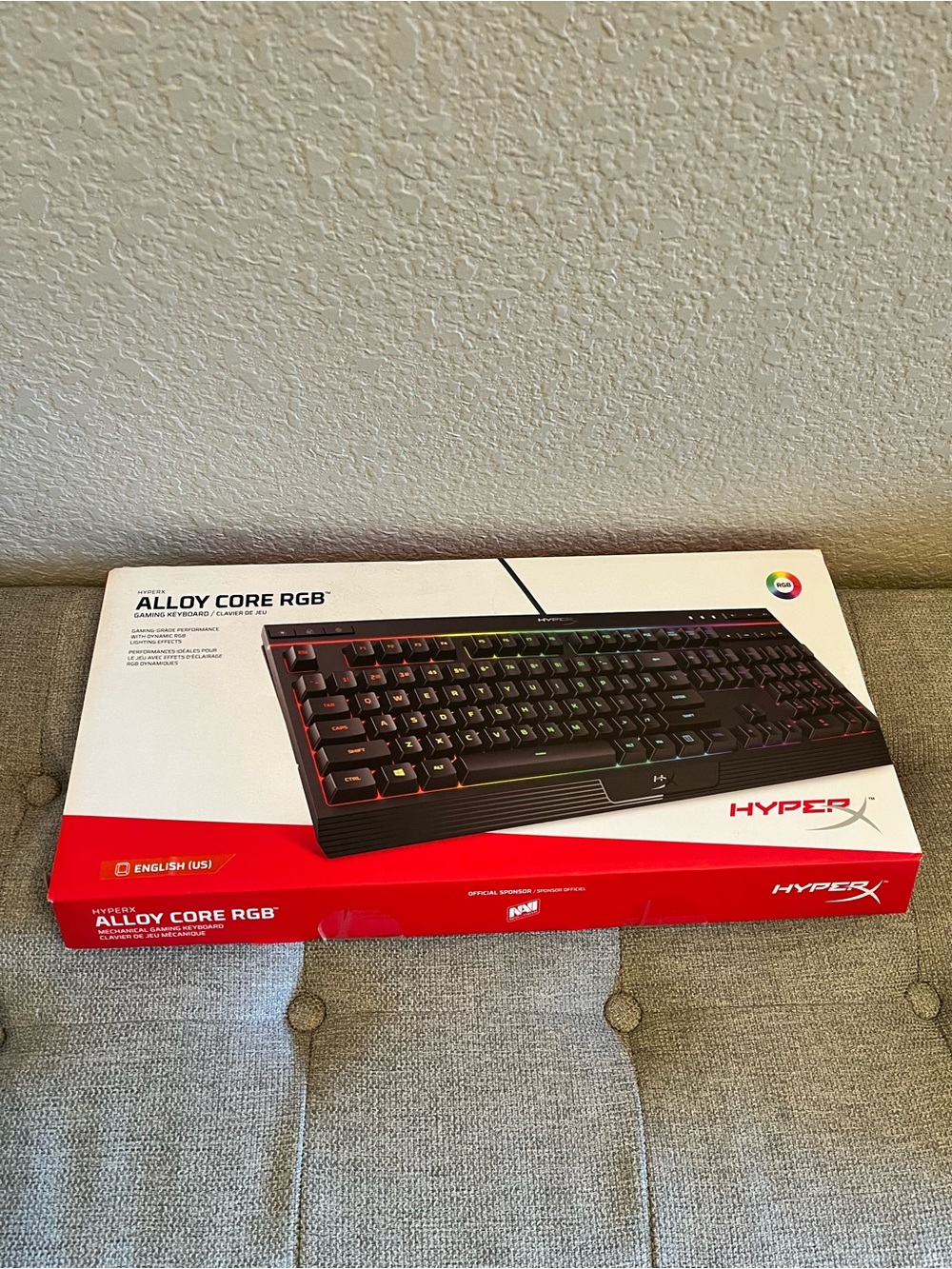 HyperX Alloy Core RGB Gaming Keyboard Full Size Backlit PC USB Mechanical Feel